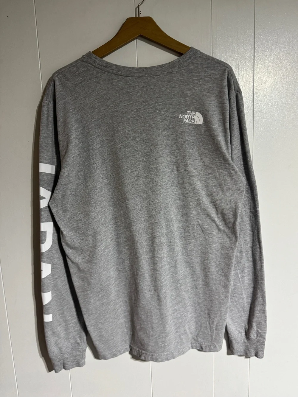 The North Face Japan Long Sleeve T-Shirt Grey International Edition Tee Large